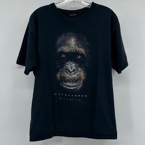 Vintage Anvil Chimpanzee Black T-Shirt Men’s Large